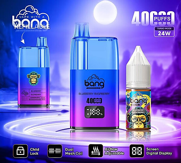 Bang Refillable 註油主機40000 新款電子煙主機 小煙主機 可重復註油 原機配帶煙油 時尚外觀 Bang Refillable 註油主機